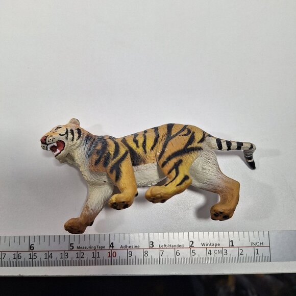 Safari Ltd 1996 Tiger 6" Realistic Vintage Snarling Growling Roaring Figure - Picture 8 of 14
